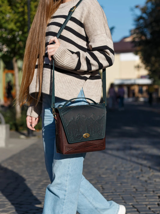 MONTIA dark green /burgundy