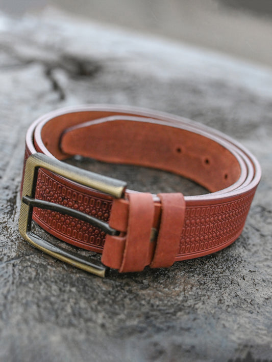 Prestige Amber - Belt for Men & Women | Brick