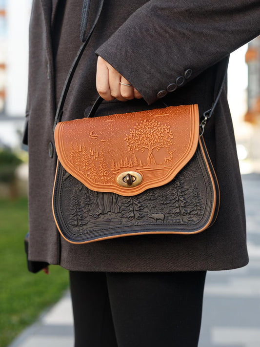 CALYPSO cognac/black