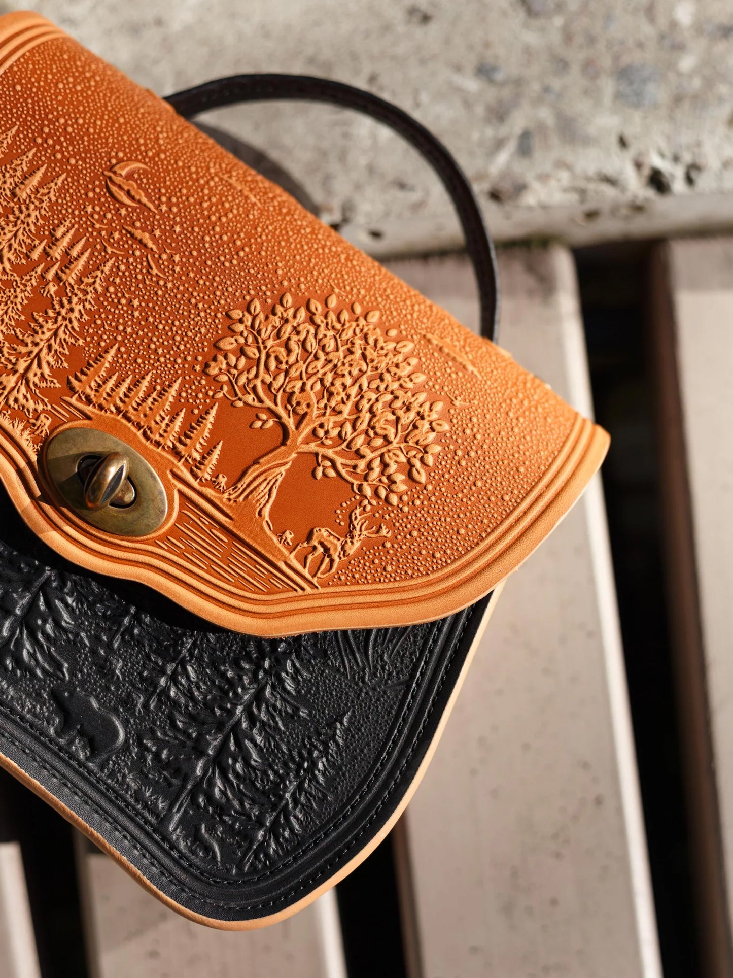 CALYPSO cognac/black