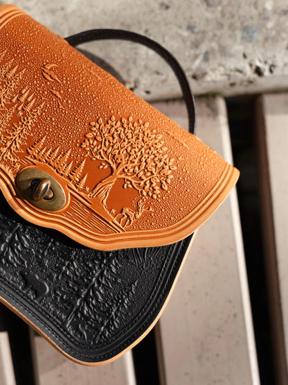 CALYPSO cognac/black