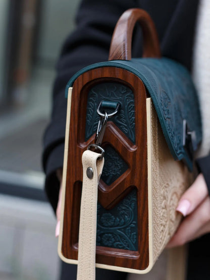 DIAMOND dark green/ivory