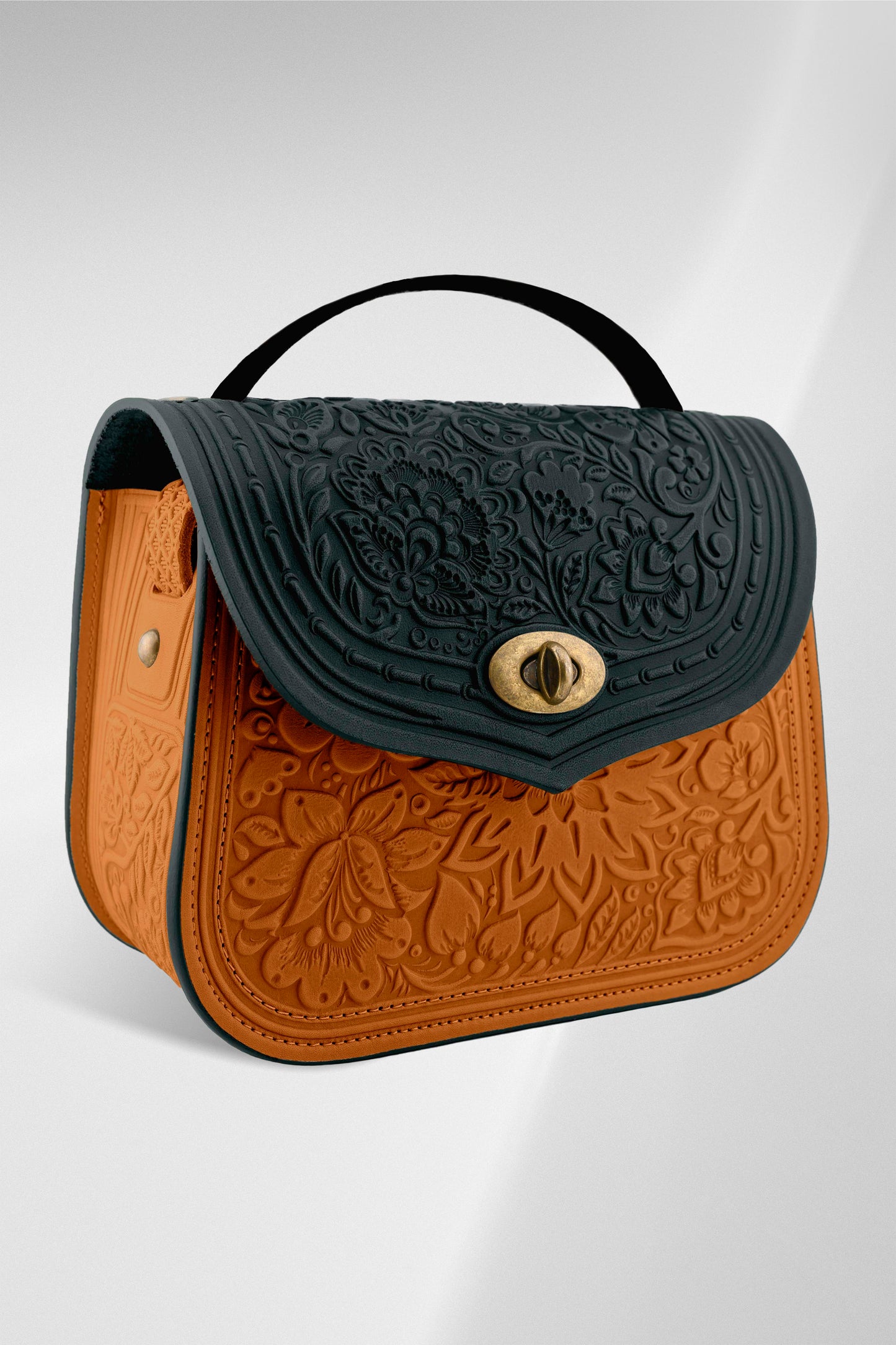 LOTUS dark green /cognac