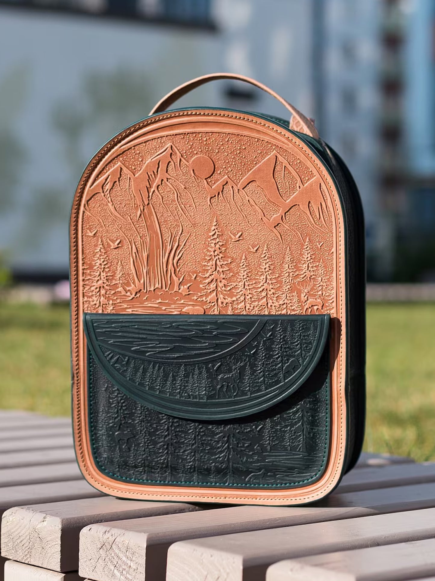 MONTANA beige / dark green