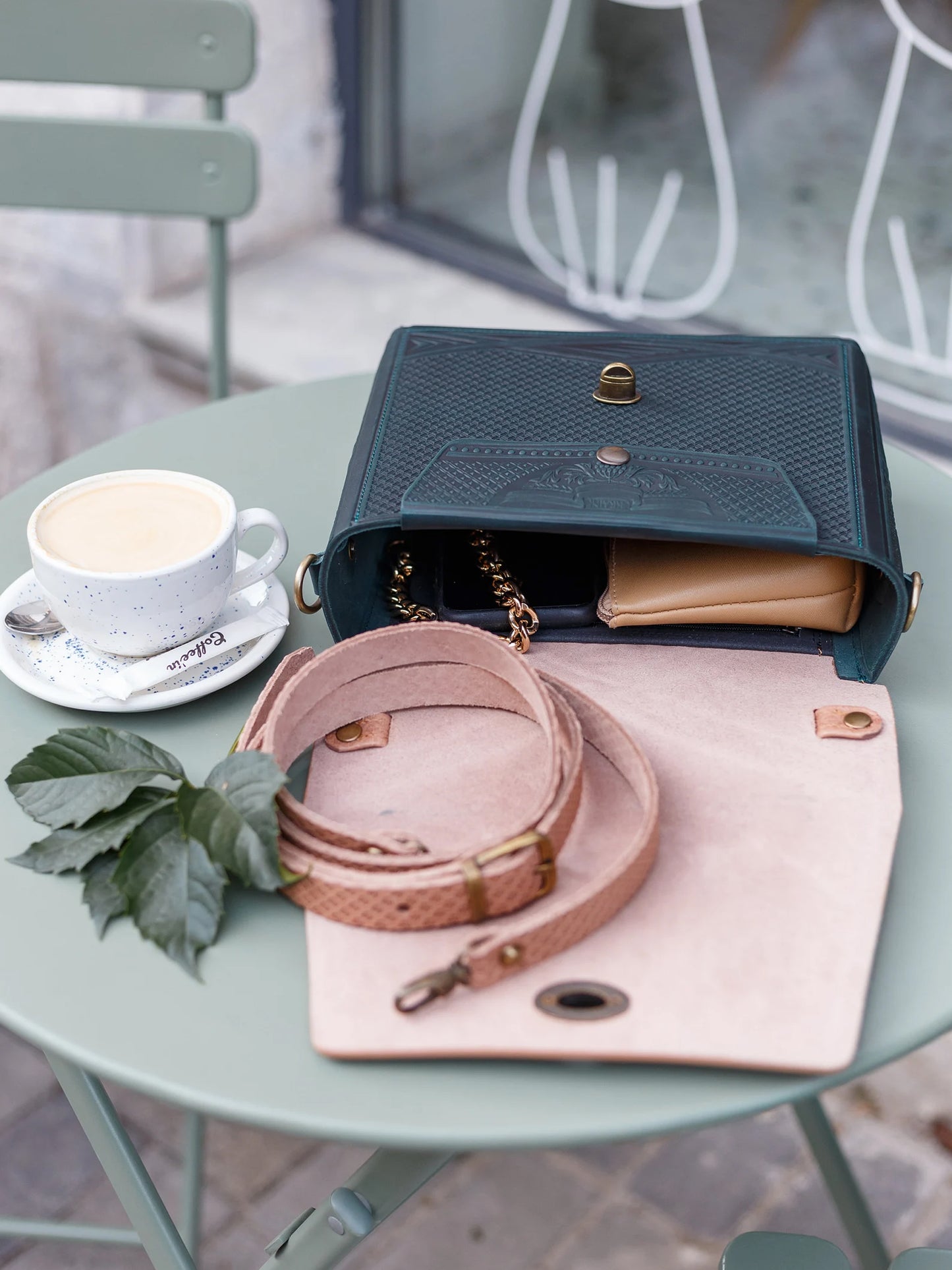 MONTIA beige/ dark green