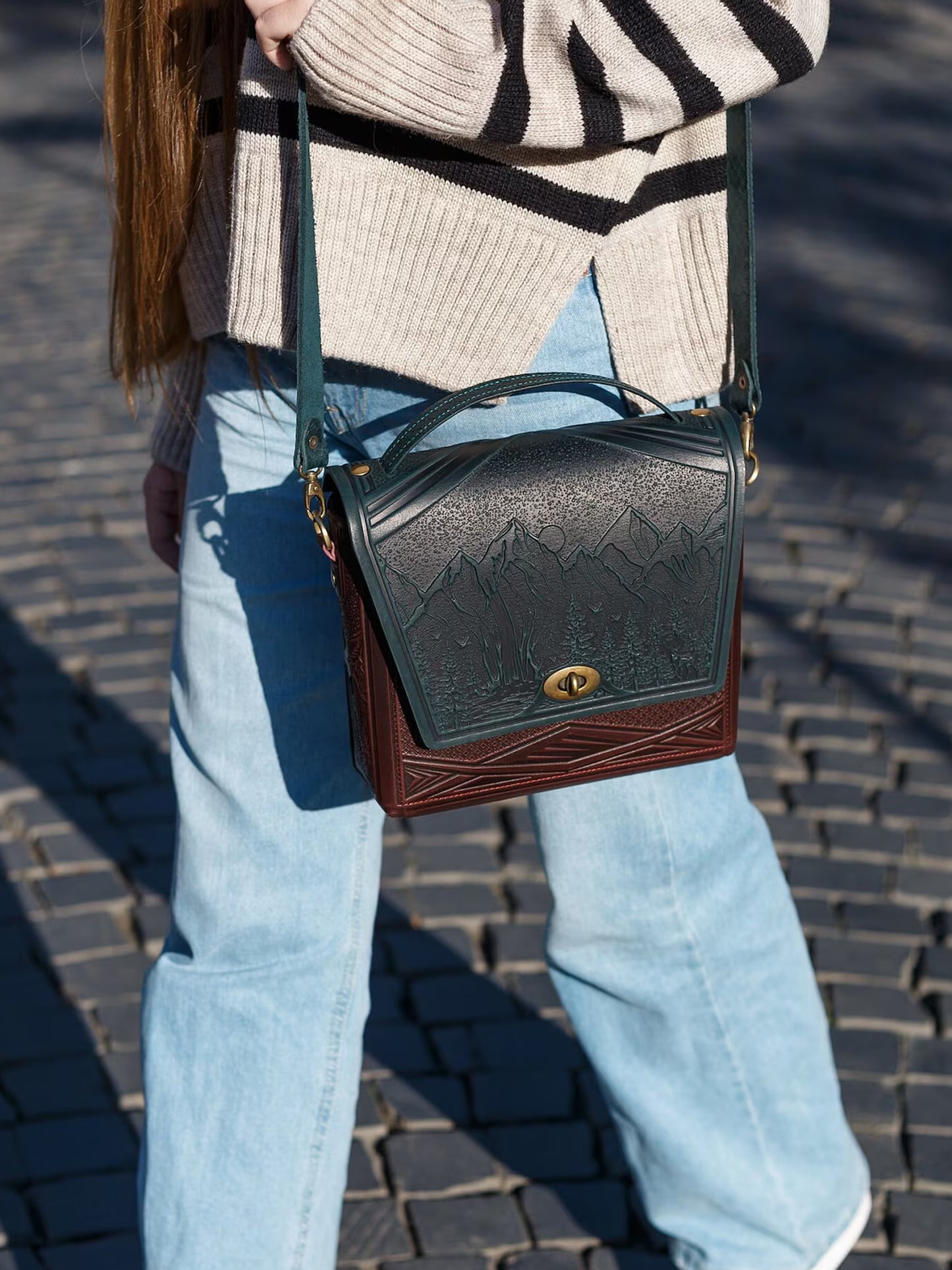 MONTIA dark green /burgundy