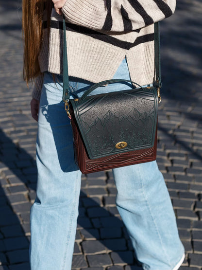 MONTIA dark green /burgundy