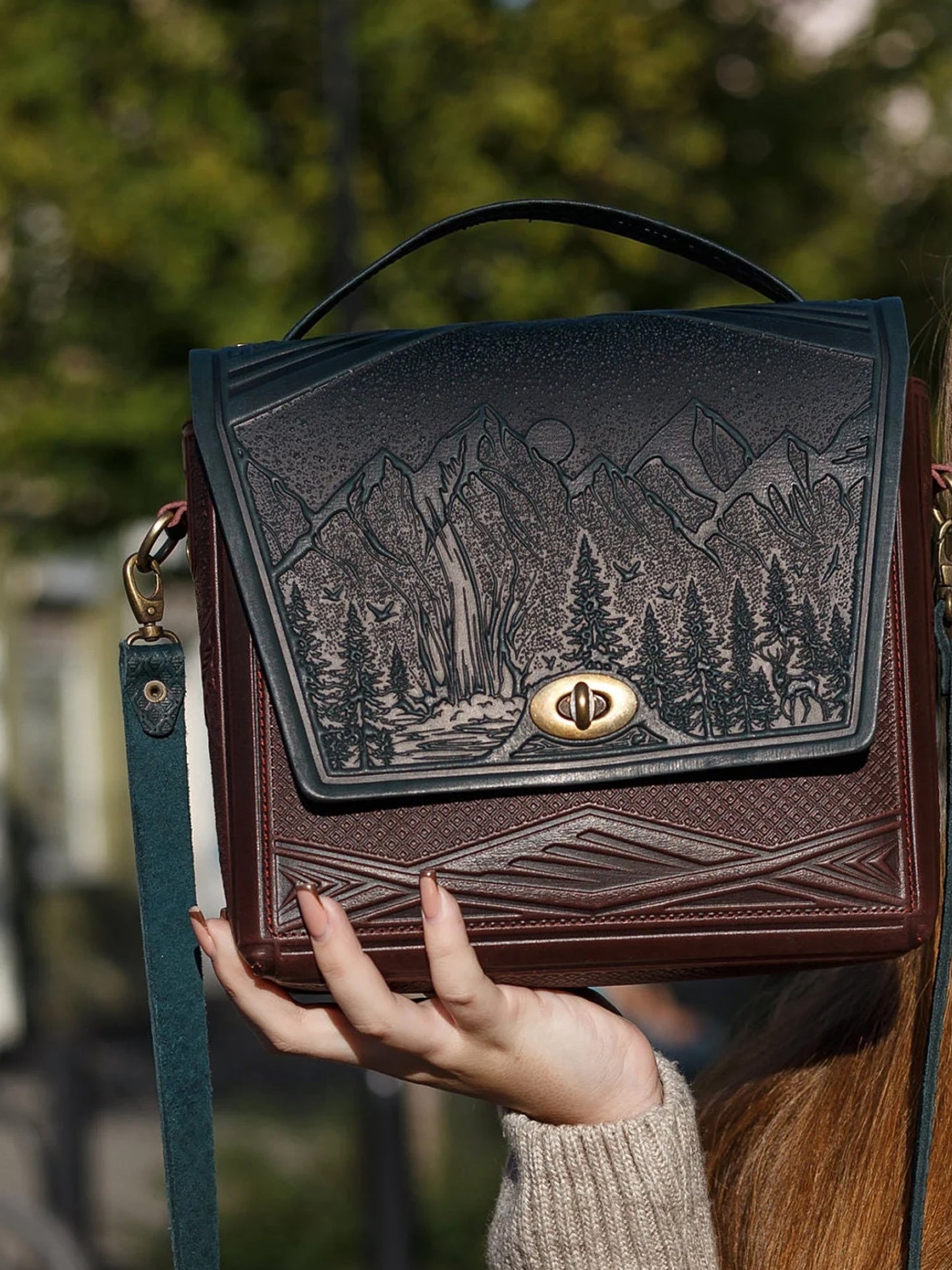 MONTIA dark green /burgundy