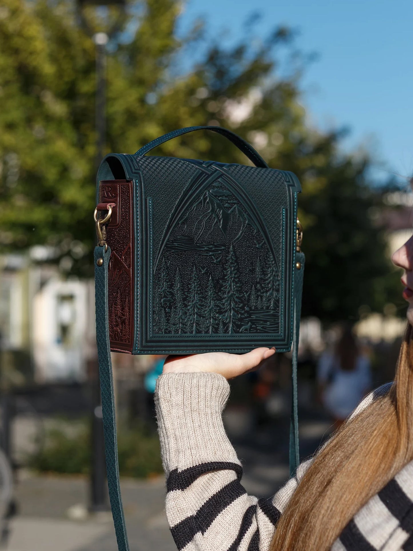 MONTIA dark green /burgundy