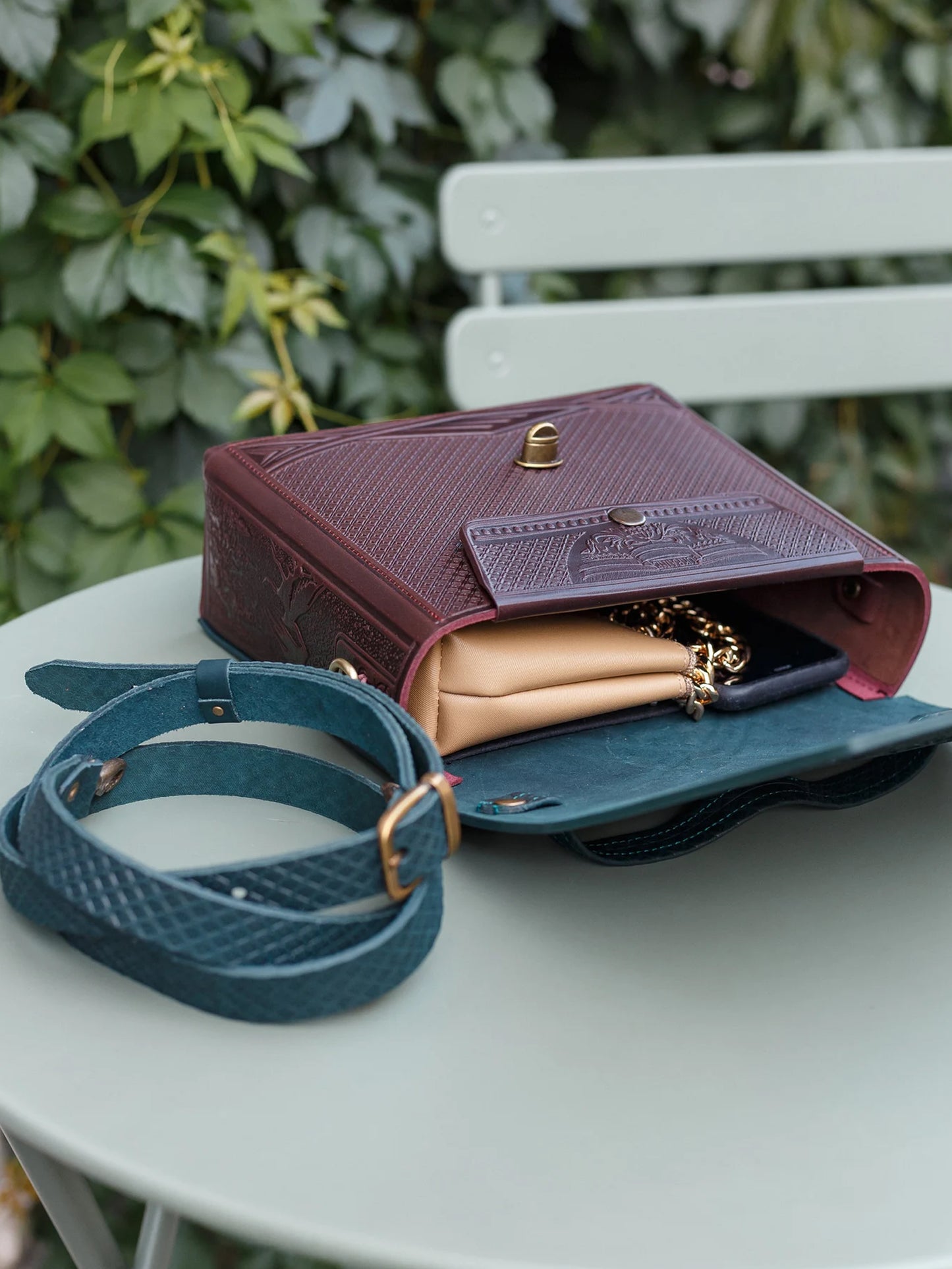 MONTIA dark green /burgundy