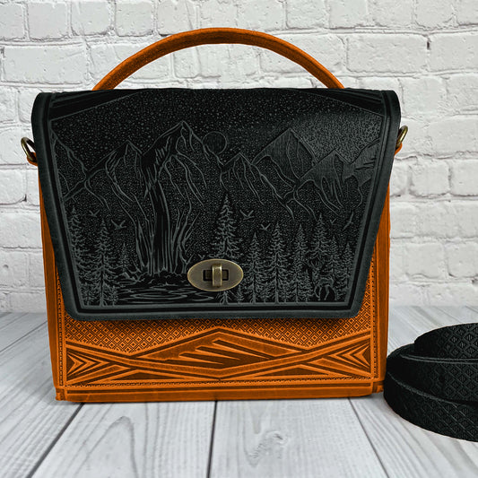 MONTIA dark green /cognac