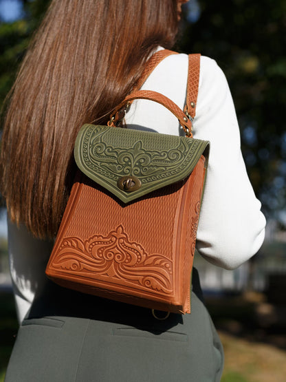 ORCHIDEA olive/brick