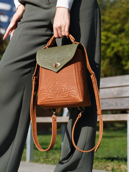 ORCHIDEA olive/brick