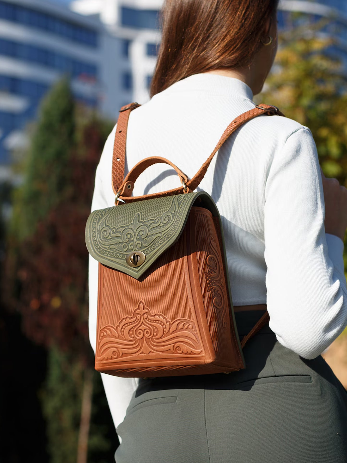 ORCHIDEA olive/brick