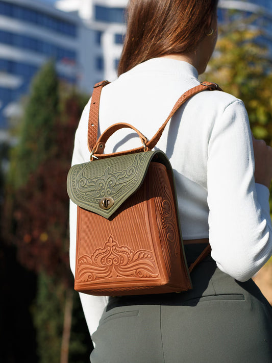 ORCHIDEA olive/brick