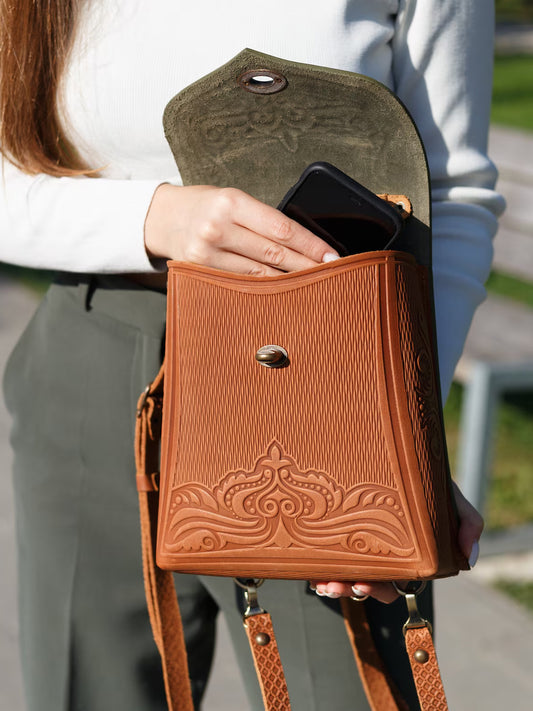 ORCHIDEA olive/brick