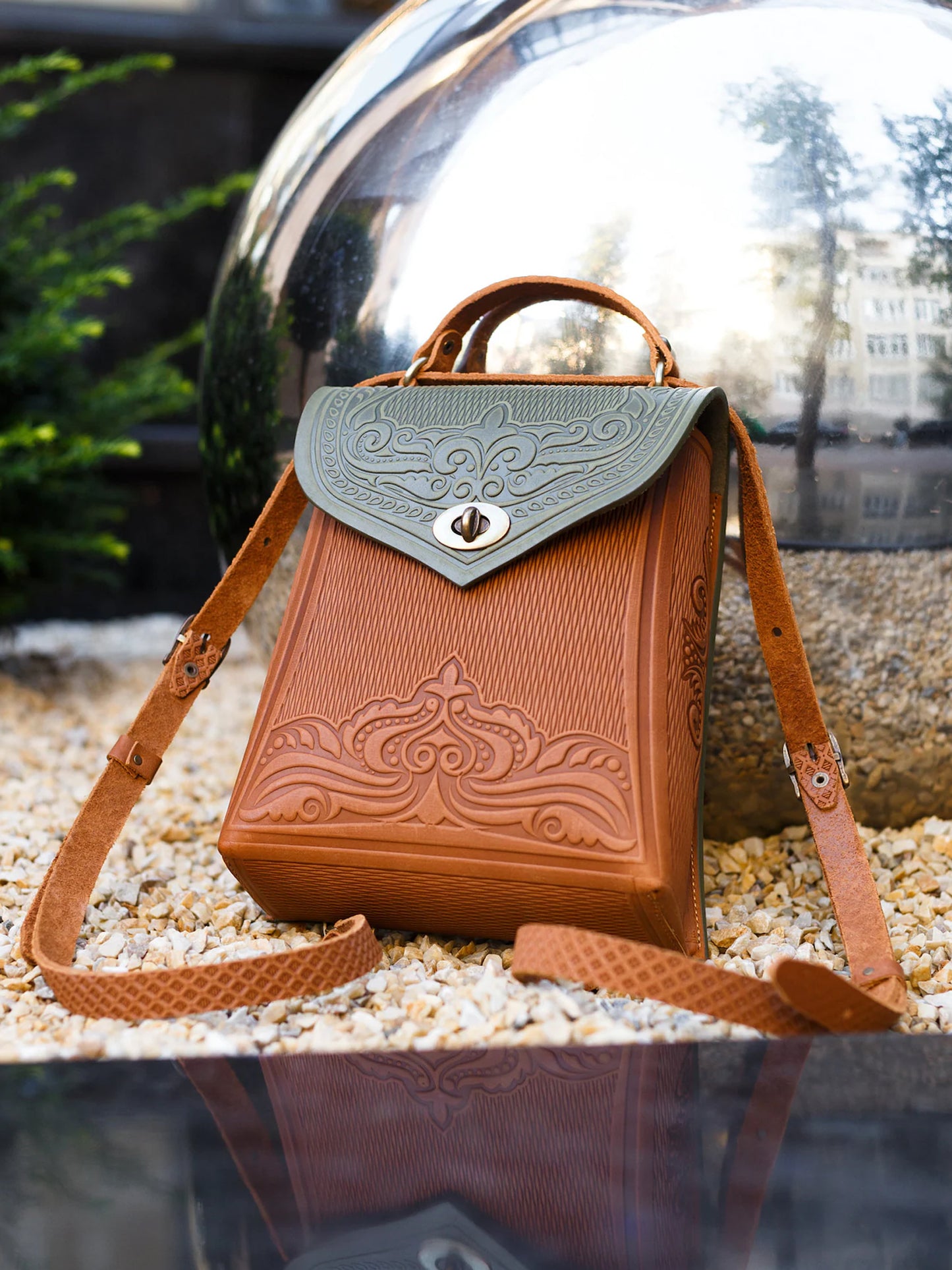 ORCHIDEA olive/brick