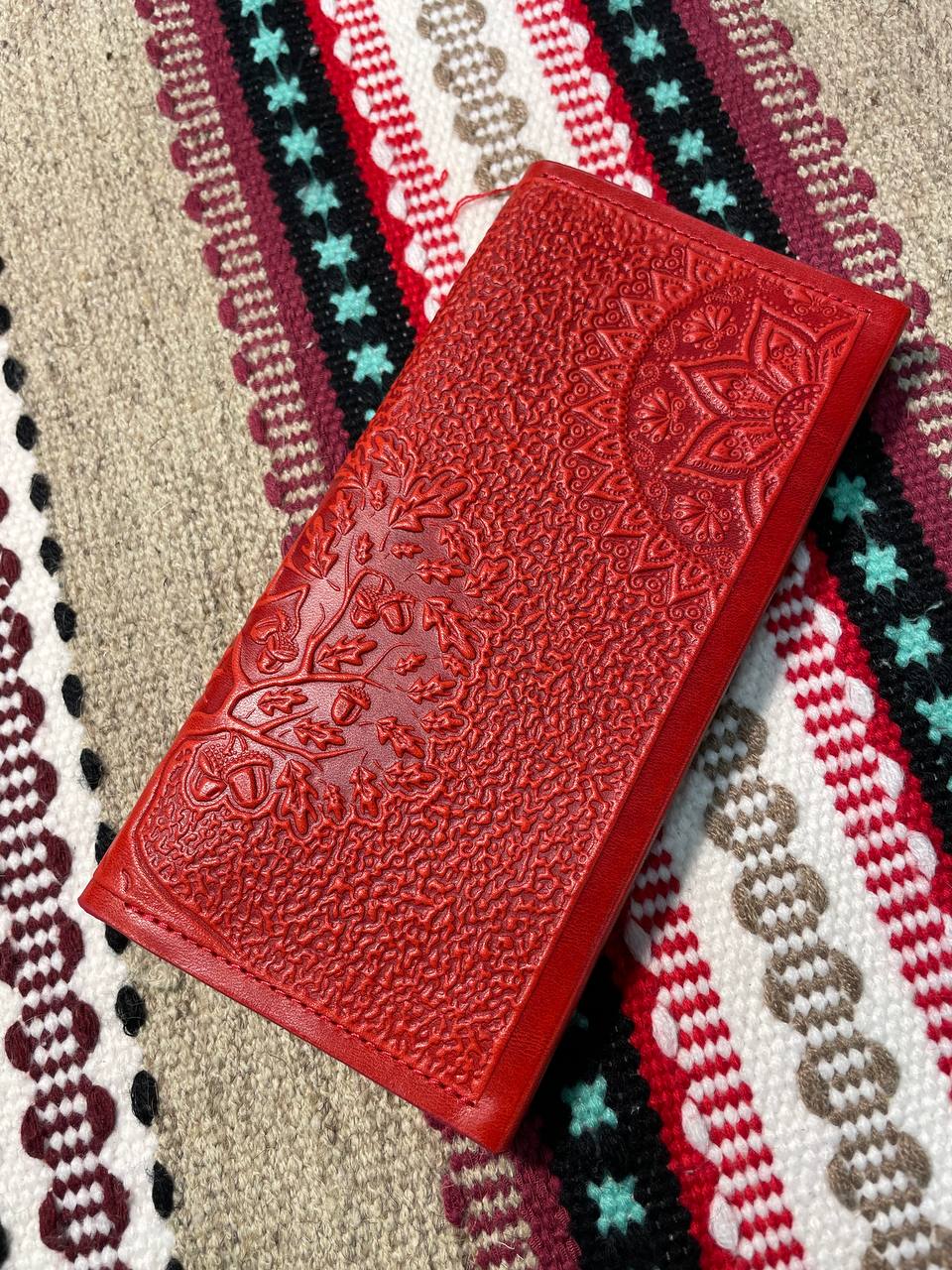 Tree of Life - Wallet for Women | Red